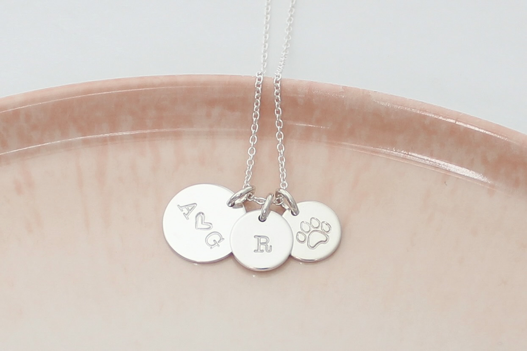 Connected Family Initial Necklace | ThrowingStarsJewelry