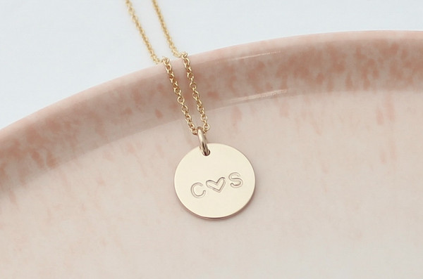 Sweetheart Necklace - 1/2" Disc