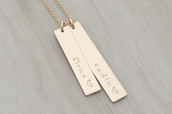 Uneven Bars Necklace (Two Bars)