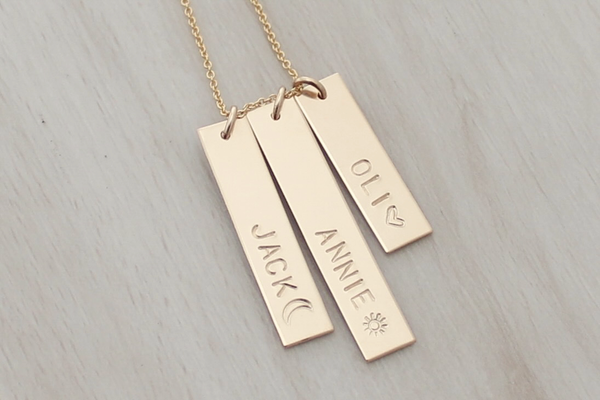 Uneven Bars Necklace (Three Bars)