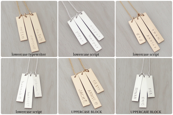 Uneven Bars Necklace (Three Bars)