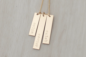 Uneven Bars Necklace (Three Bars)