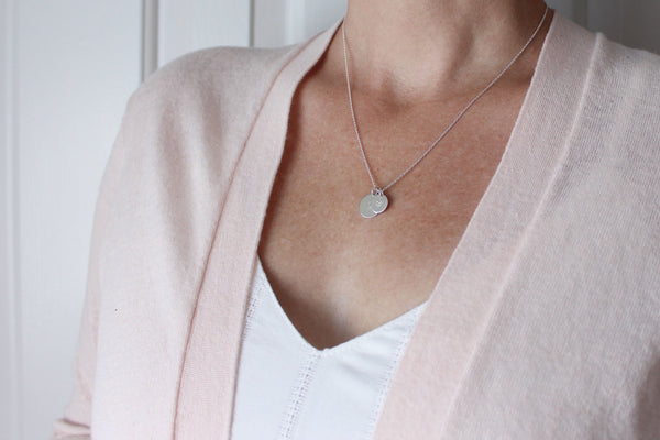 Family Initials Necklace (with One "Little" Disc)