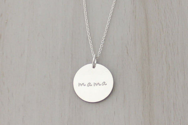 Mama Disc Necklace