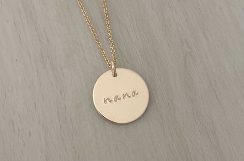 Nana Disc Necklace