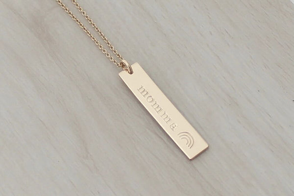 Mom Bar Necklace