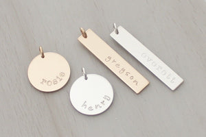 Name Charm Add-on (Disc or Bar)