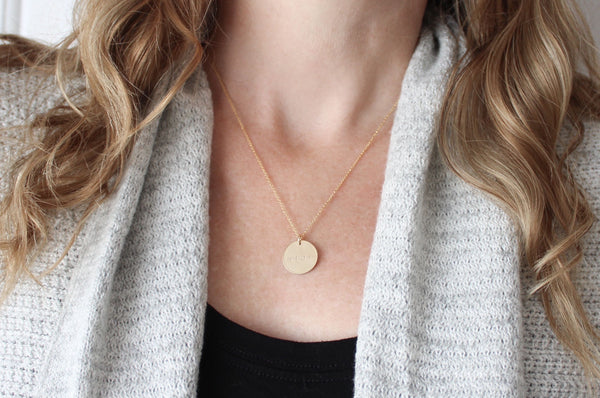 Mama Disc Necklace