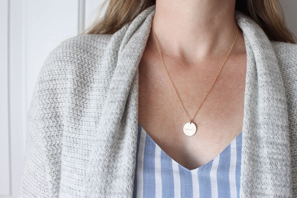 Mama Disc Necklace