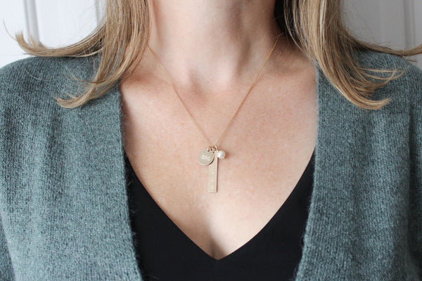 "Our Day" Wedding Date Necklace