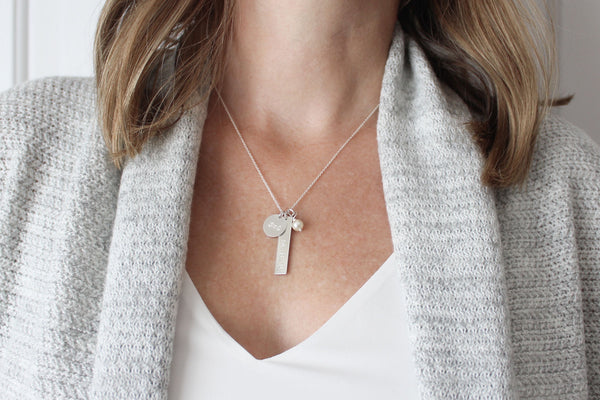 "Our Day" Wedding Date Necklace