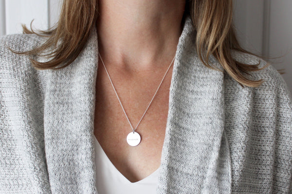 Mama Disc Necklace